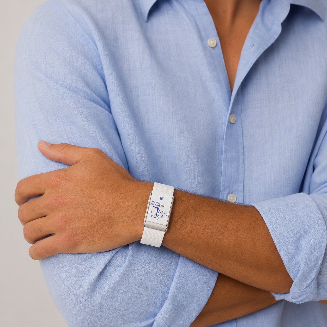 Timeless blanc et bleu